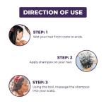 SKINPLUS Hair Scalp Massager Shampoo Brush with Soft Silicone Bristles (MULTICOLOUR) 1 Pcs