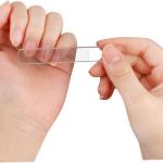 Glass Nail File Transparent Sanding Polishing Grinding Nails Filing Manicure Tool(Pack of 3).