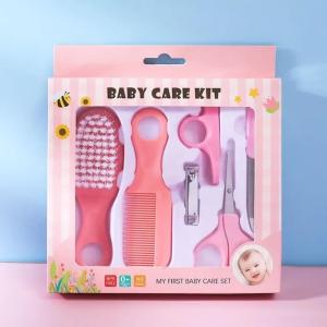 Baby Grooming Kit Infant Nursery Set Manicure Set Newborn Healthcare Kit  (Pink) 1 Pcs
