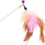 Cat Teaser Playing Stick Wooden Cat Wand Toy 1 Pcs