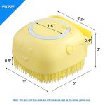 Bath Silicone Shower Scrubber , Body Scrubber 1 Pcs