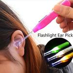 Ear Cleaning Tool Q-tip with Flashlight and Three Accessories ( Pack of 1)