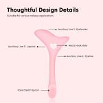 Silicone Eyeliner Aid, Makeup Eyeliner Eyelash Tool (Pack of 1).