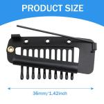 PACK OF 2 PCS BLACK CHUNNI PIN Metal Wig Clips