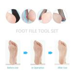 Pedicure Tools for Feet - 8 in 1 Pedicure Kit | Foot Scrubber for Dead Skin, Callus Remover, Foot Scraper, Foot File