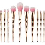 Handle Makeup Brush Set With Big Fish Tail 11 Pcs