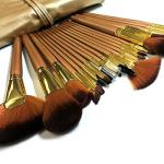 24 PCS Professional Makeup Brushes Set Natural Cosmetic Brush