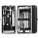 16 in 1 Manicure Pedicure Nail Tools With Leather Case Color May Vary