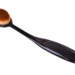 Makeup Powder Concealer Oval Blending Foundation Brush (Black)-Pack of 1