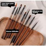 9 Pcs Nail Art Brushes  (Pack of 9 )