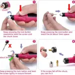 Electric Nail File Drill Kit Polishing Grinder Engraving Pen Manicure Pedicure Machine Tool( 1 Pcs).