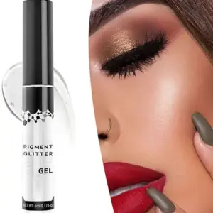 Gel for Eye Fix Gel for Eye Glitter Fix Gel Primer - 6 ml  (White) 1 Pcs
