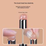 Lipstick Brush Silicone Lip Brush with Cover Lipstick Makeup Brushes Women 1 Pcs