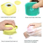 Bath Silicone Shower Scrubber , Body Scrubber 1 Pcs