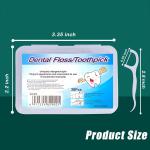 Flossers 3 in 1 Dental Floss Picks 30 Pcs flosser with tongue cleaner