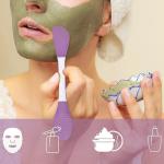 Silicone Face Scrubber Exfoliating Brush Face Mask Applicator  (Pack of 1)Multicolor.