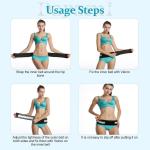 Sacroiliac Hip Belt for Women Men (1PCS-Black)