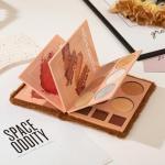 4-in-1 makeup book Eyeshadow, Highlighter, Blusher Contour, Powder Palette (Multicolour)