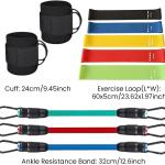 Ankle Resistance Bands, Ankle Bands for Working Out with Cuffs, Resistance Bands for Leg