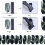 3D Cat-Eye Magnetic Stick 3D Line Strip Magnetic Board Nail Polish Tool(1 Piece)
