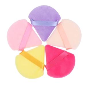 5pcs Triangle Makeup Powder Puff Multicolor