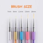 5pcs Nail Art Liner Brushes, Nails Gel Polish Painting Nail Art Design Brush