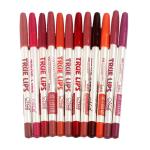 High quality makeup matte colorful wood material lipliner lip pencil(1 pcs).