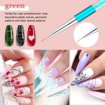 5pcs Nail Art Liner Brushes, Nails Gel Polish Painting Nail Art Design Brush