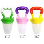 Baby Fruit Feeder Pacifier Nibbler for Fruit Feeder Teether  3 Pcs