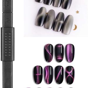 3D Cat-Eye Magnetic Stick 3D Line Strip Magnetic Board Nail Polish Tool(1 Piece)