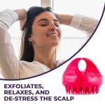 SKINPLUS Hair Scalp Massager Shampoo Brush with Soft Silicone Bristles (MULTICOLOUR) 1 Pcs