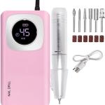 rofessional 45000 rpm Nail Art Dril Machine with Bits 1 Pcs