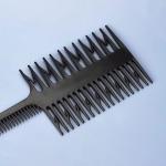 Dyeing Sectioning Comb Wide Tooth Hair Dressing Tool Professional Salon 3 Way Comb (Black) (Pack Of 1)