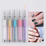 5pcs Nail Art Liner Brushes, Nails Gel Polish Painting Nail Art Design Brush