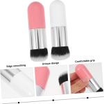 2 Pcs Liquid Foundation Brush Set, Pink Gold and Pink Silver, Face Makeup Brush