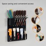 Hair Clipper Holder Hair Scissors Rack Hair Tool Wall Shelf Hair Trimmer Holder Hair Tools Wall Organizer
