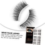 Professional Synthetic Fibers False Eyelashes, 3D Eyelashes Pack 10 Pairs of 1