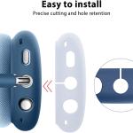 Soft Silicone Case for AirPods Max True Wireless Headphone with Anti-slip Two Side for Air Pods