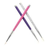 Professional 3 pcs of nail art detailing brush