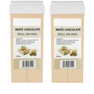 Wax White Chocolate Liposoluble Soft Wax Refill Roll-on Cartridge 1 Pcs
