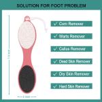 Foot File Callus Remover - 4 in 1 Feet Pedicure Tools(Pack of 1).Multicolor.