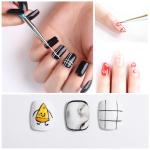 Premium 3 pcs of nail art detailing brush (Multicolor).