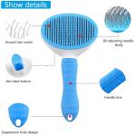 Self Cleaning Slicker Brush, Pet Grooming Shedding Brush for Dogs and Cat 1 Pcs