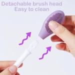 Silicone Face Scrubber Exfoliating Brush Face Mask Applicator  (Pack of 1)Multicolor.