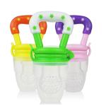 Baby Fruit Feeder Pacifier Nibbler for Fruit Feeder Teether  3 Pcs