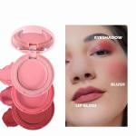 3in1 lip and cheek tint cream blush Pink, Peach, Red color.( Pack of 1).