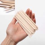 100Pcs Nails Orange Wood Stick For Cuticle Pusher Remover
