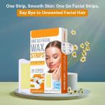 Hair Removal Waxing Strips for Eyebrows Face Upper Lip Chin Facial Wax Strips Strips 1 Pcs