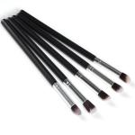 Beauty Professional Makeup Brushes (Black,White ) 5 Pcs
