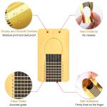 (Pack of 100) Nail Stencils,  Self-Adhesive for Gel Nails, Nail Extension Golden Stencils